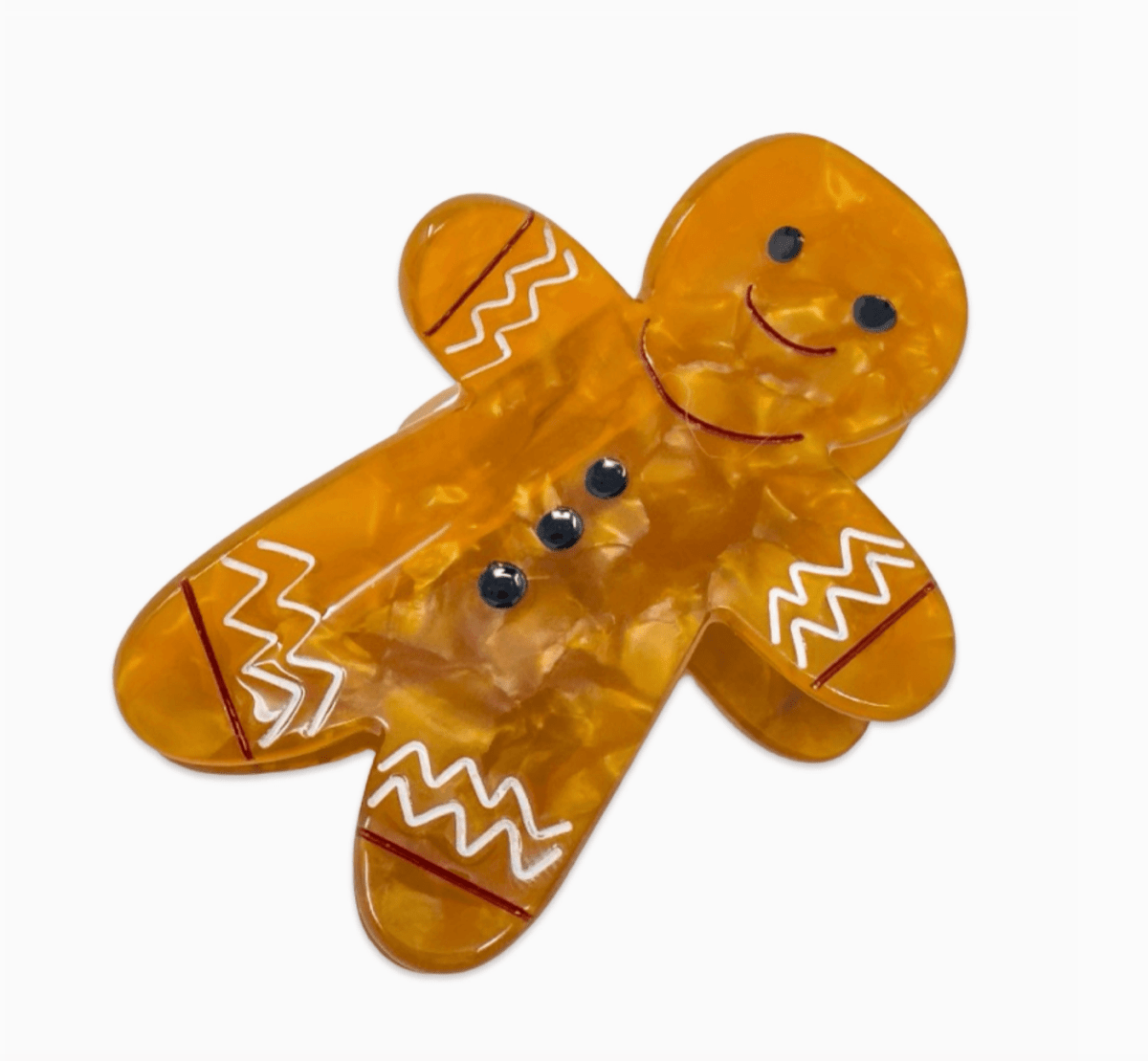 Gingerbread Holiday Cookie Claw Clip - Made X Hudson