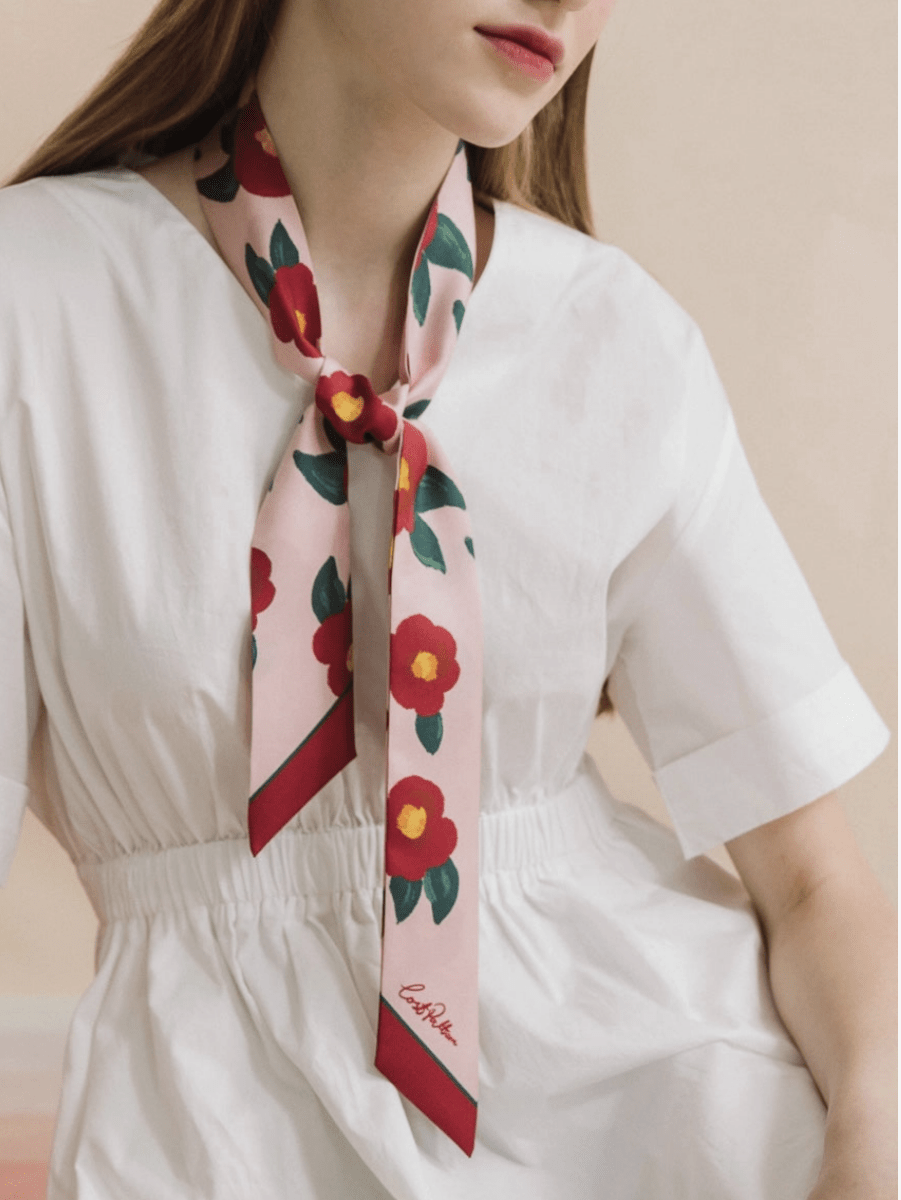 Silk Skinny Scarf (Multiple Styles) - Made X Hudson