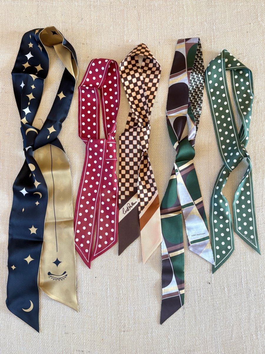 Silk Skinny Scarf (Multiple Styles) - Made X Hudson