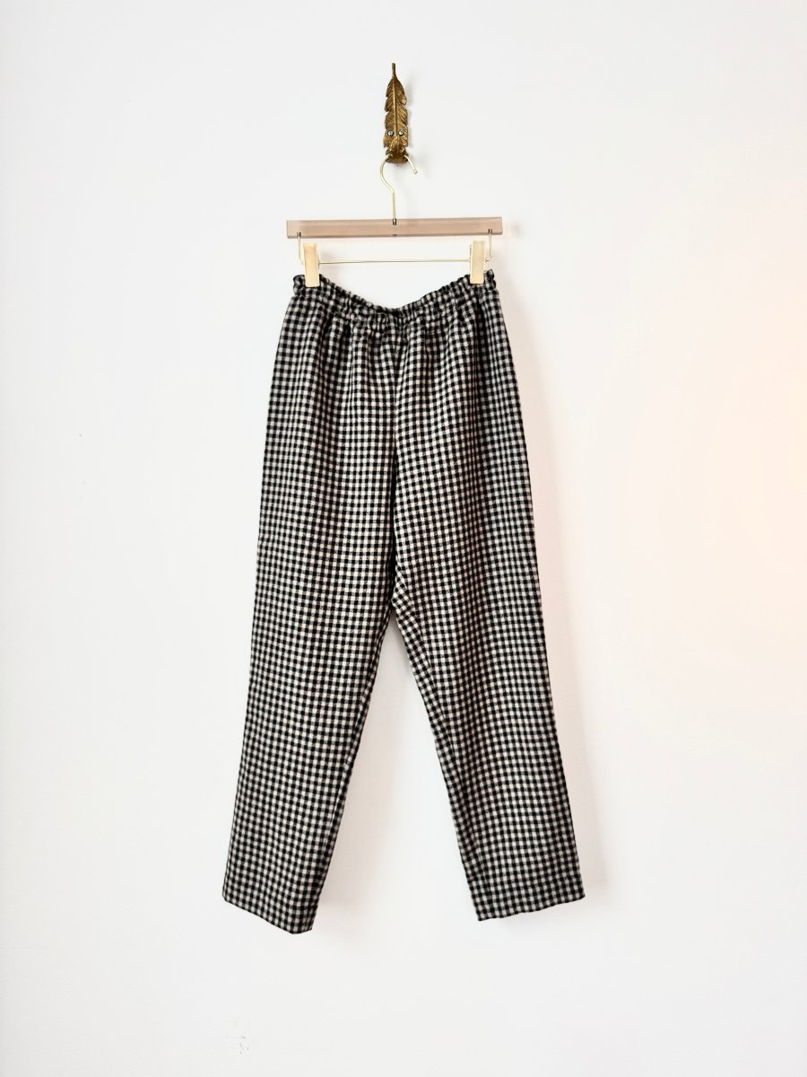 Taupe and Black Checkered Joggers - Made X Hudson