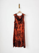 Cowl Neck Ember Texture Dress (Reworked) - Made X Hudson