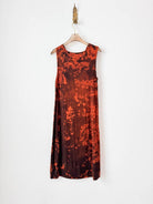 Cowl Neck Ember Texture Dress (Reworked) - Made X Hudson