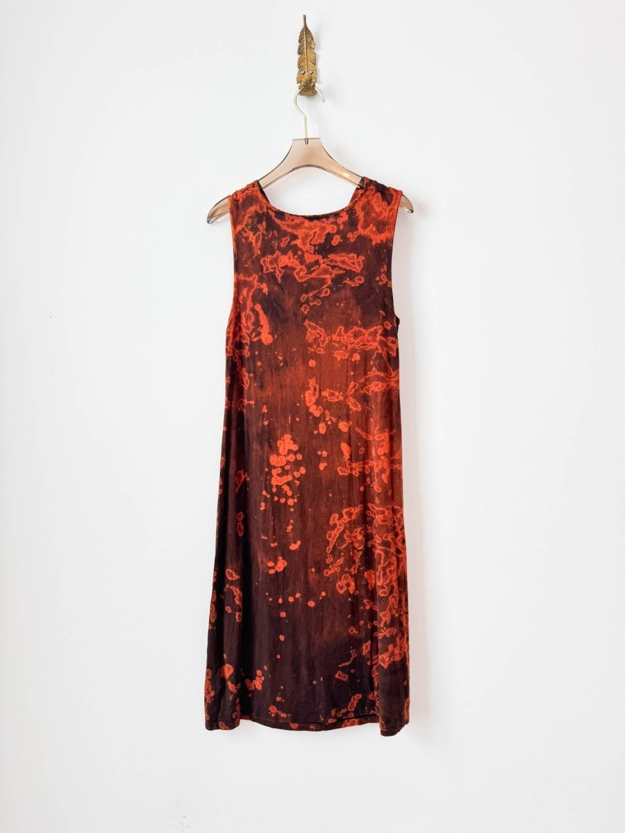 Cowl Neck Ember Texture Dress (Reworked) - Made X Hudson