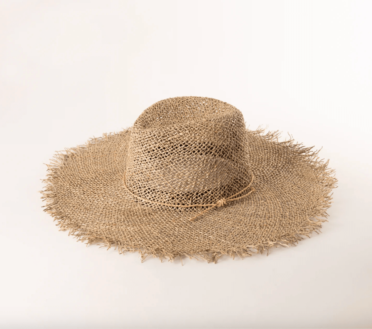 Tully Frayed Fedora (Natural with Leather Cord) - Made X Hudson