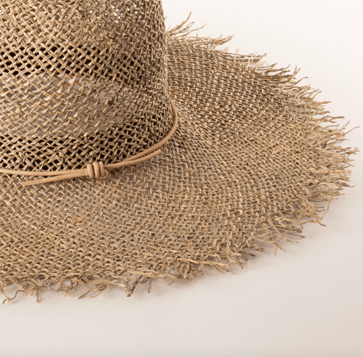 Tully Frayed Fedora (Natural with Leather Cord) - Made X Hudson