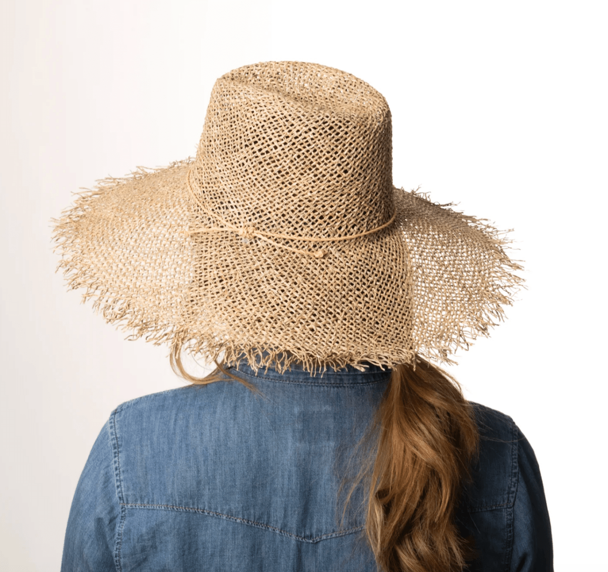 Tully Frayed Fedora (Natural with Leather Cord) - Made X Hudson