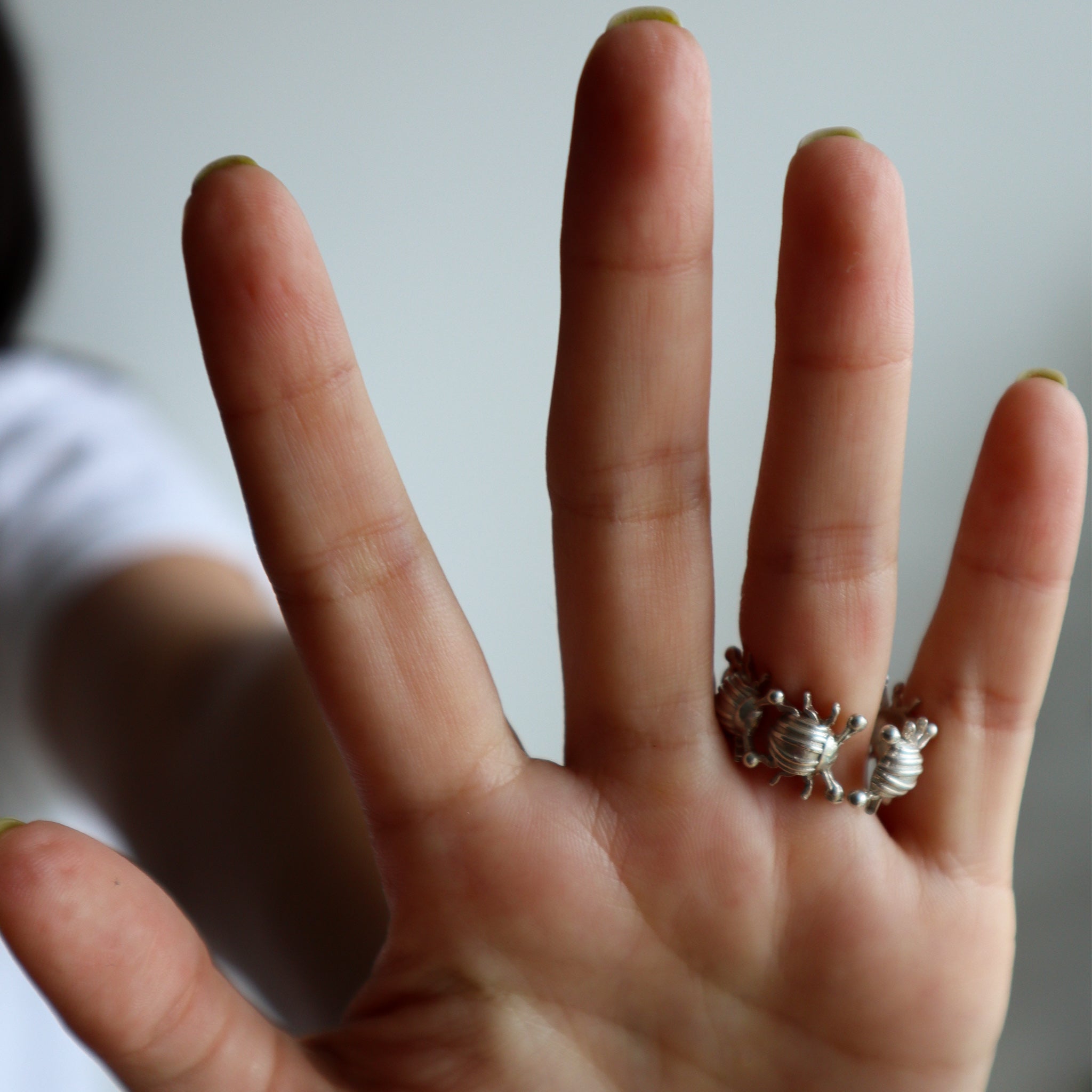 Multiple Silver Beetles Ring Rings d'Franciscojewelry 