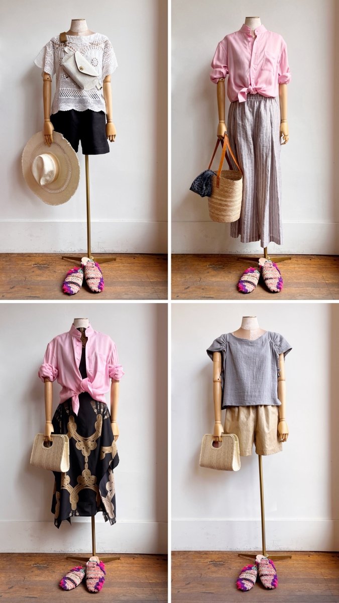 Niki Babouche Flats In Colors Neon Pink, Purple, Cream, Turquoise, & Pale Pink (Size 39) - Made X Hudson