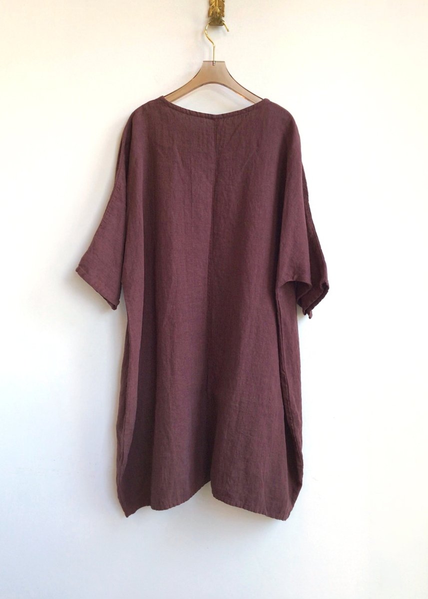 Plum Hemp Gallery Dress - Made X Hudson