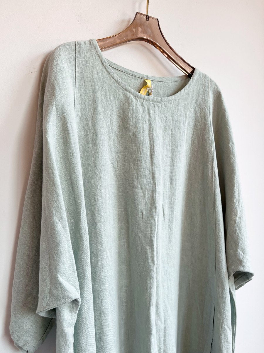 Pool Blue Hemp Gallery Dress - Made X Hudson