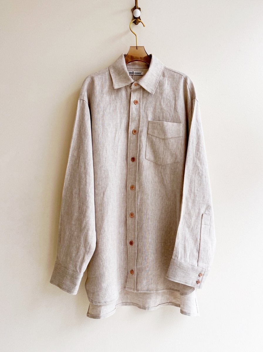 Everyday Button Down Linen Over Shirt - Made X Hudson