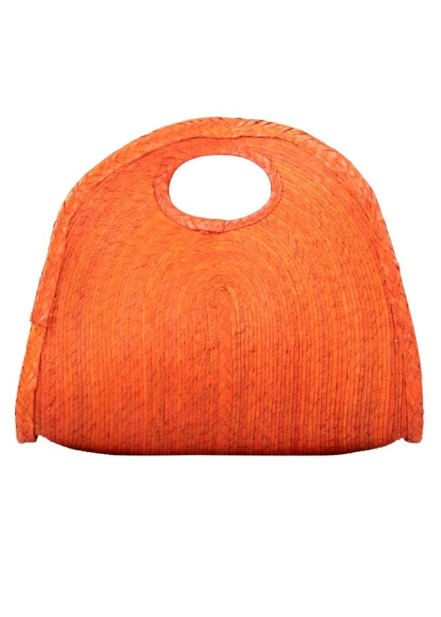 Capri Woven Tote Bag (Orange) - Made X Hudson