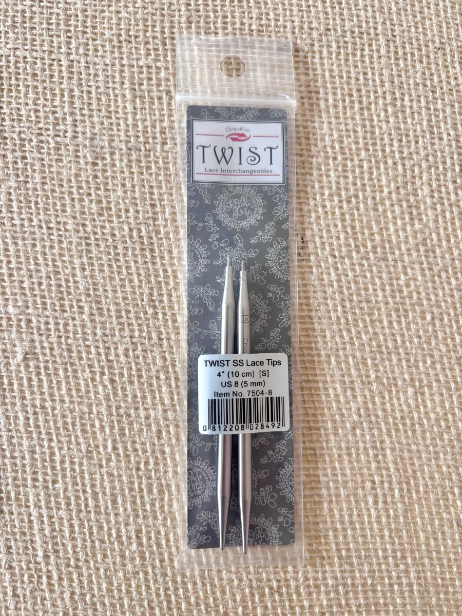 ChiaoGoo | Twist Lace Interchangeable | 4" Small Knitting Needles (Multiple Sizes) - Made X Hudson
