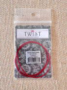 ChiaoGoo | Twist Lace Interchangeable | Red Cable for Large Knitting Needles (Multiple Sizes) - Made X Hudson