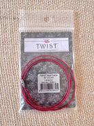 ChiaoGoo | Twist Lace Interchangeable | Red Cable for Large Knitting Needles (Multiple Sizes) - Made X Hudson