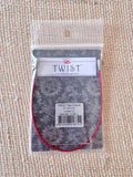 ChiaoGoo | Twist Lace Interchangeable | Red Cable for Large Knitting Needles (Multiple Sizes) - Made X Hudson
