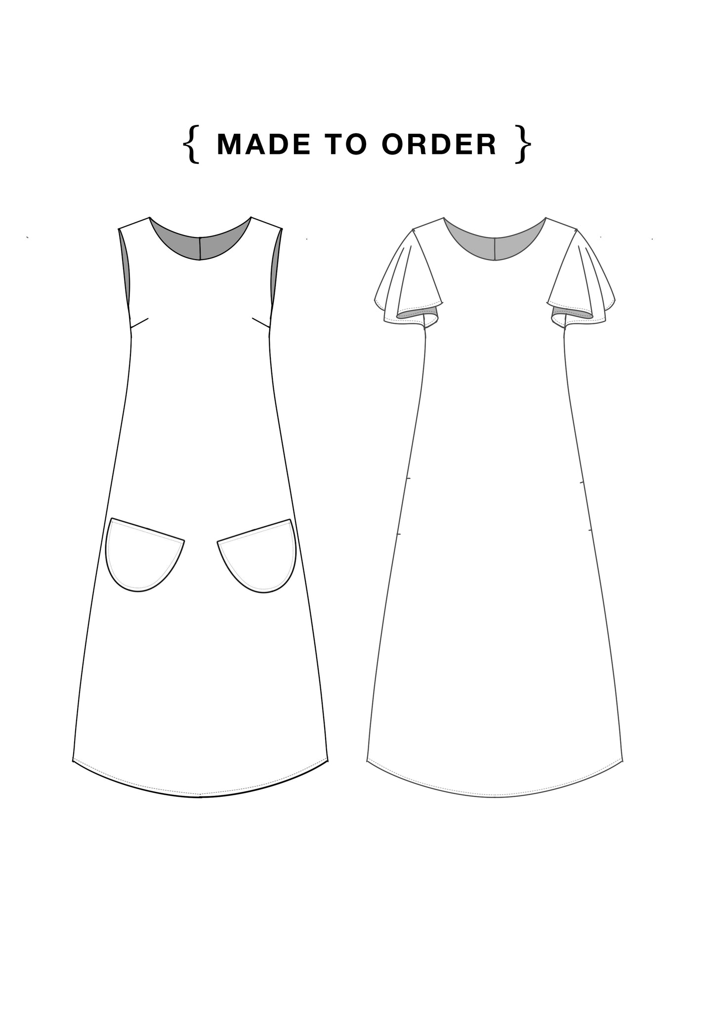 MXH Chore Dress, Made to Order (custom fabric choice)