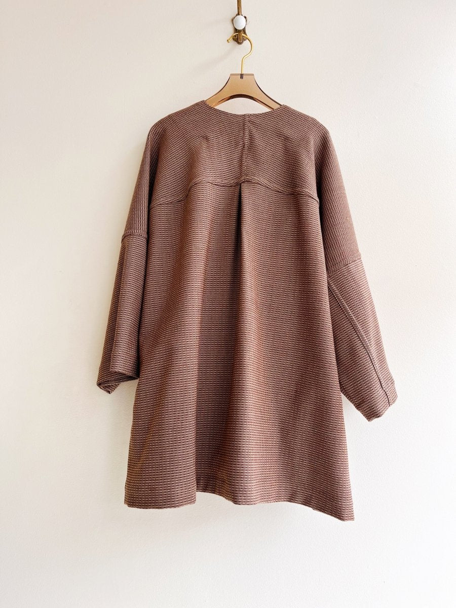 Brown & Tan Jacquard Chore Jacket - Made X Hudson