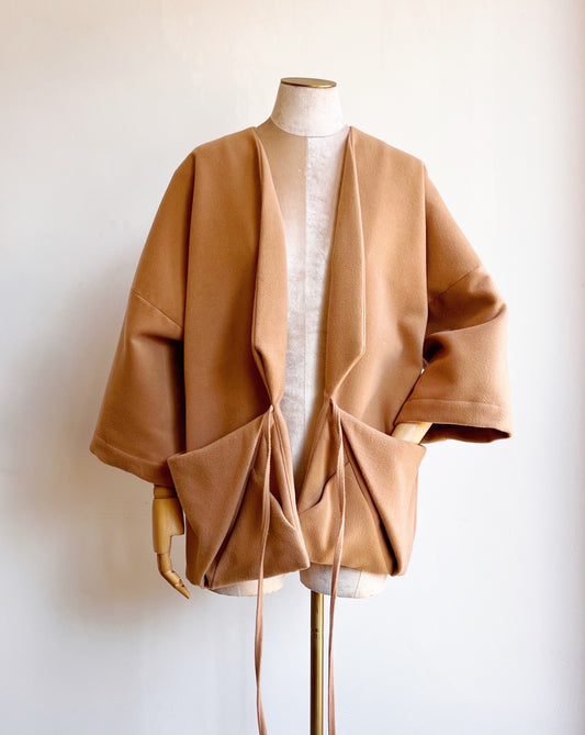 Camel Cashmere Chore Jacket