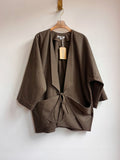 Moss Hemp - Cotton Canvas Chore Jacket w/ Gold Stitching - Made X Hudson