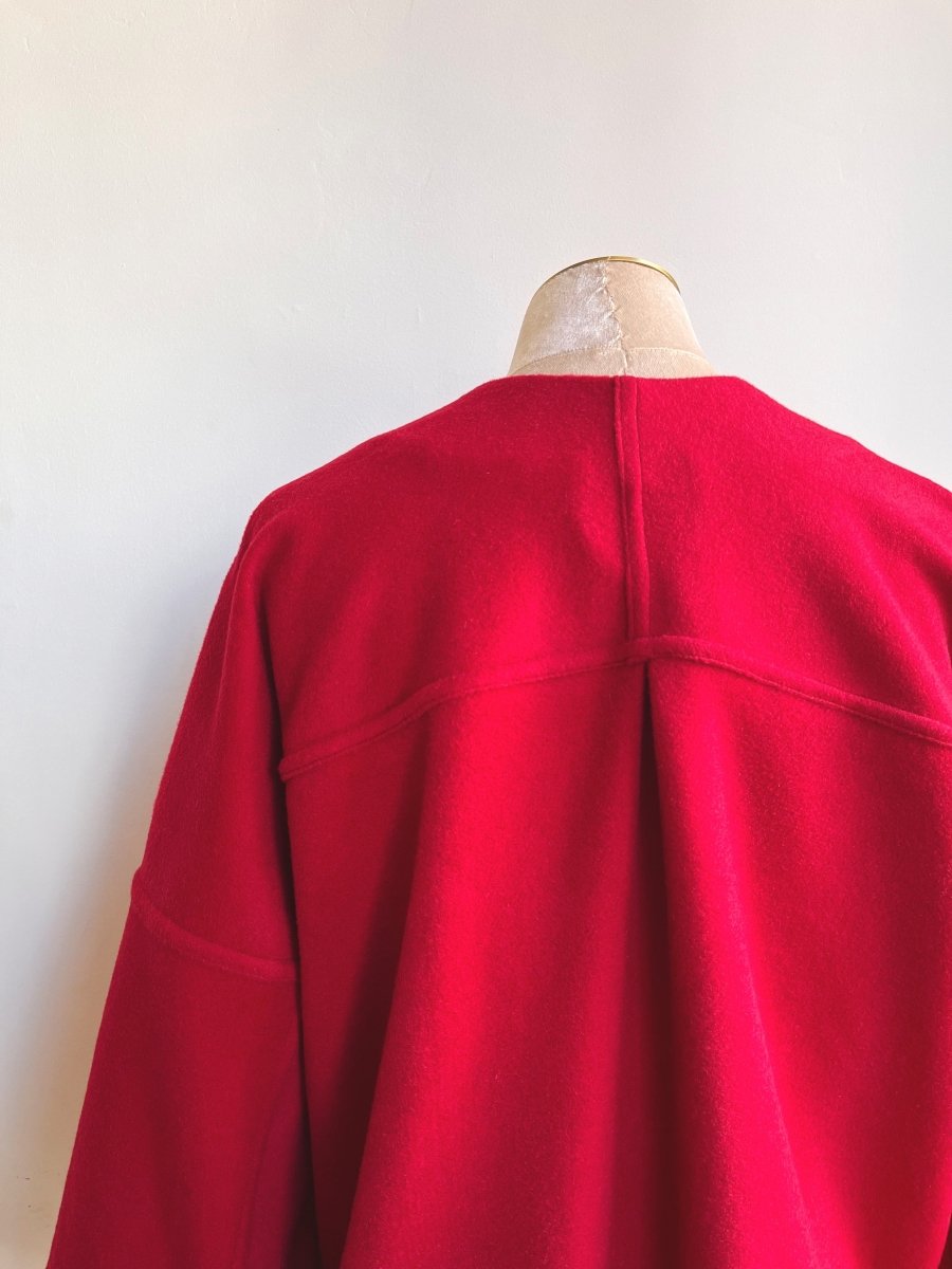 Red Wool & Cashmere Chore Jacket - Made X Hudson