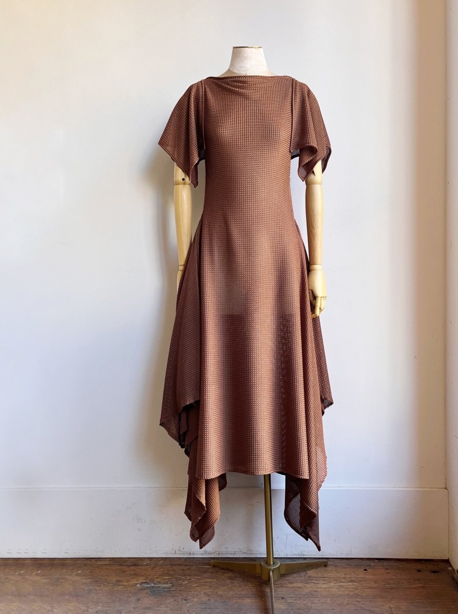 Deco Dress in Cocoa Textural Knit - Made X Hudson