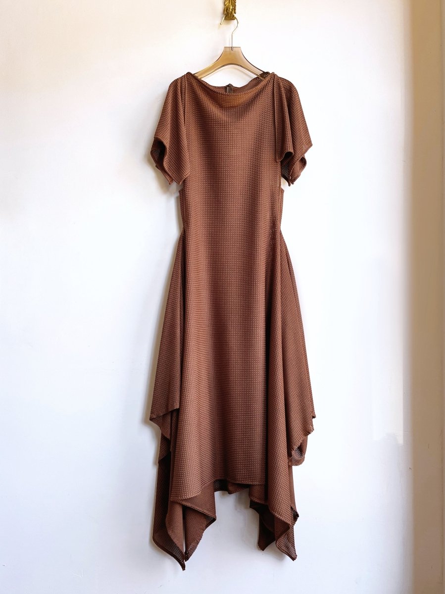 Deco Dress in Cocoa Textural Knit - Made X Hudson