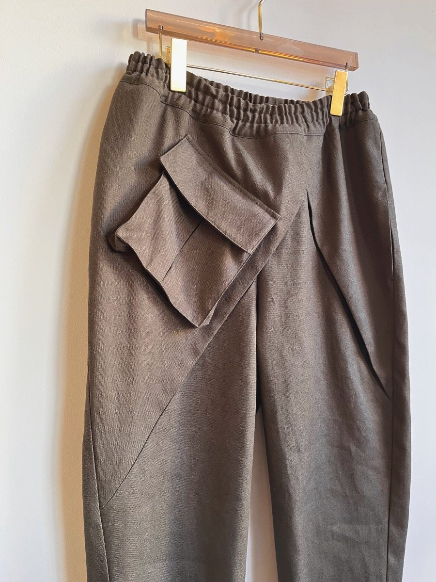 Moss Draped Jogger Pants w/ Cargo Pocket - Made X Hudson