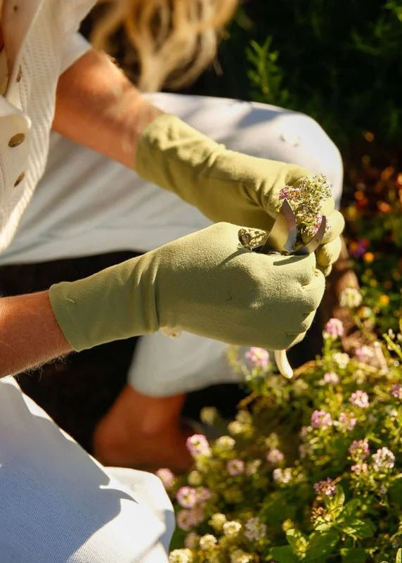 Herb Green Midrise Gardening Gloves - Made X Hudson