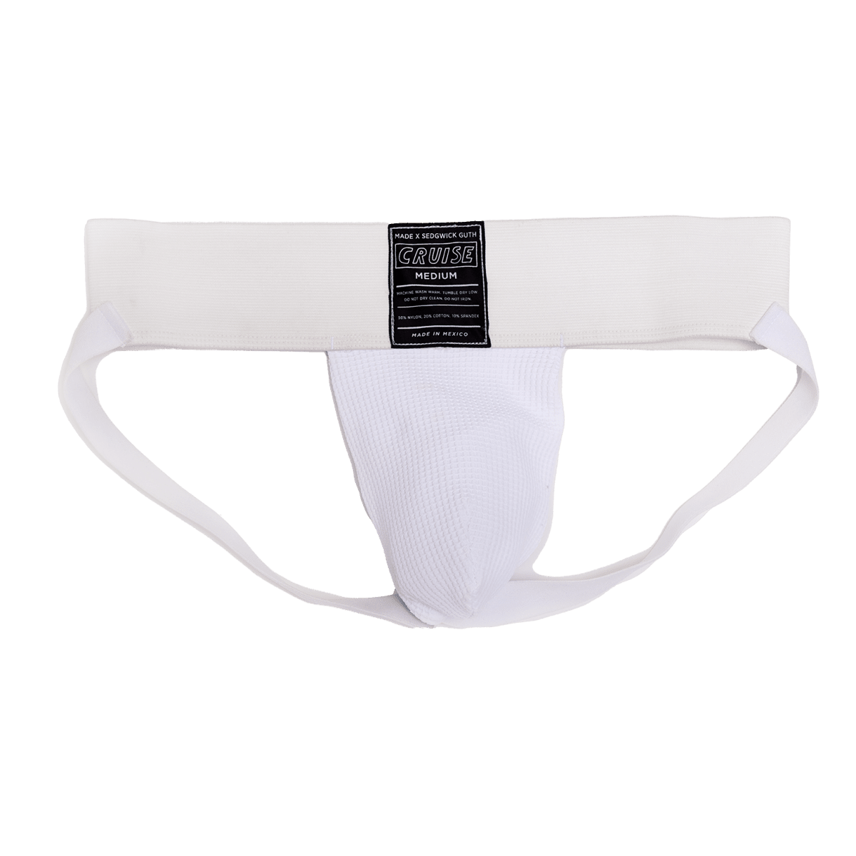 Cruise Classic Jockstrap | White 3” Waistband - Made X Hudson