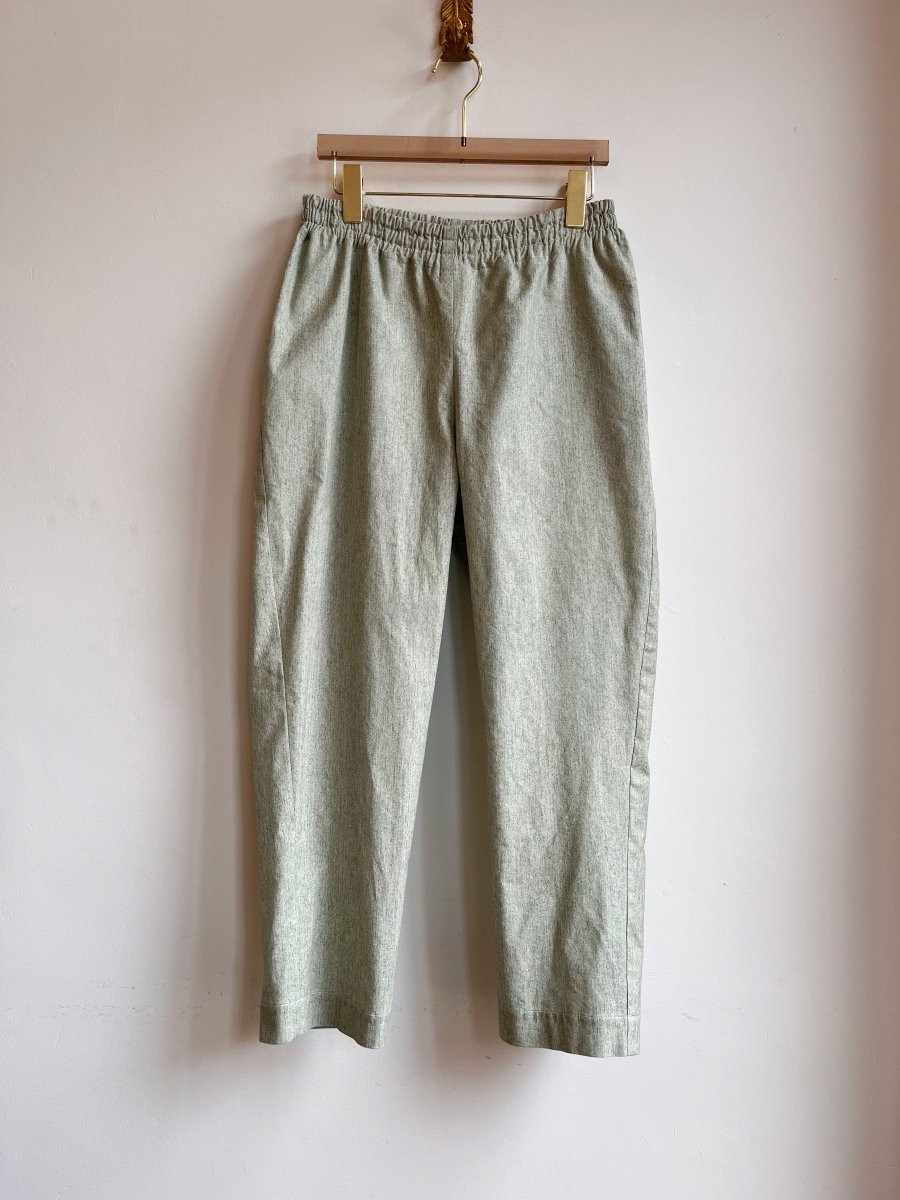 Sage Speckle Print Cotton Joggers - Made X Hudson