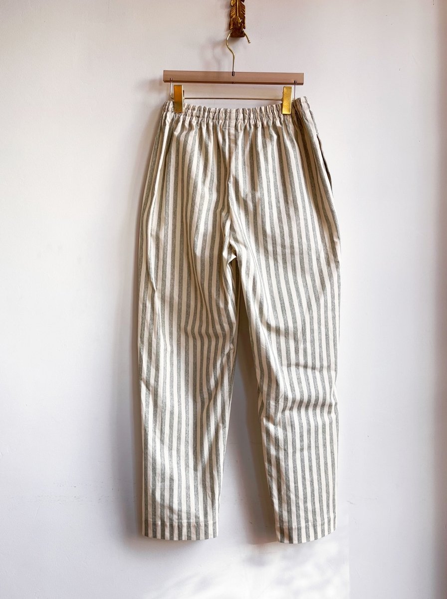 Sage & White Stripe Long Joggers - Made X Hudson