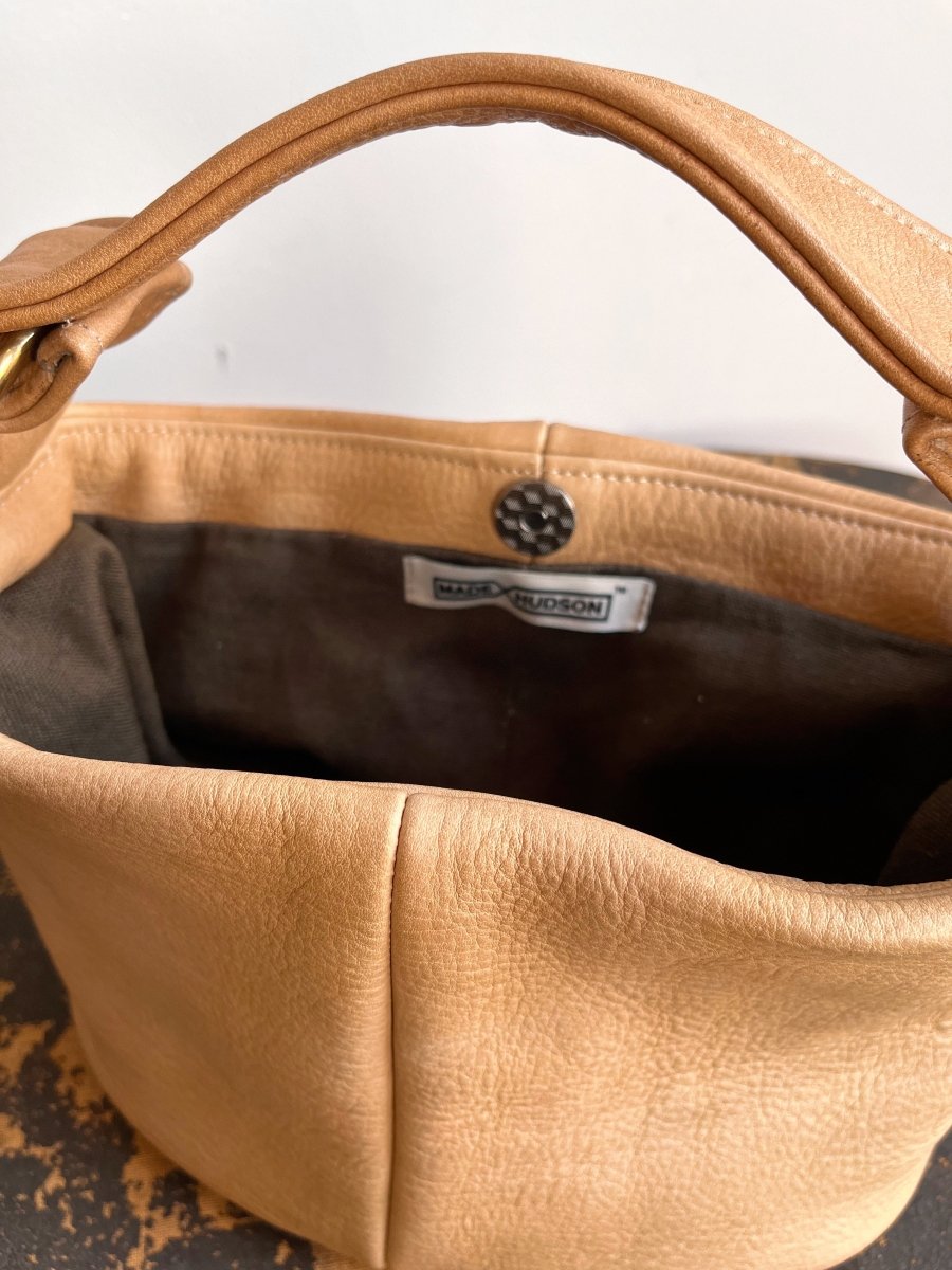 Mini Bucket Bag in Pergamena Leather - Made X Hudson