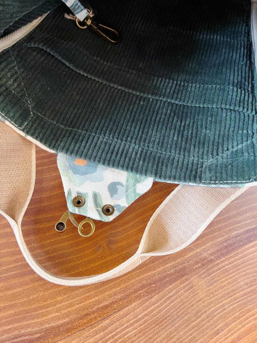 Mini Cross - Body Duffel Bag in Pastel Flora & Fauna Print - Made X Hudson