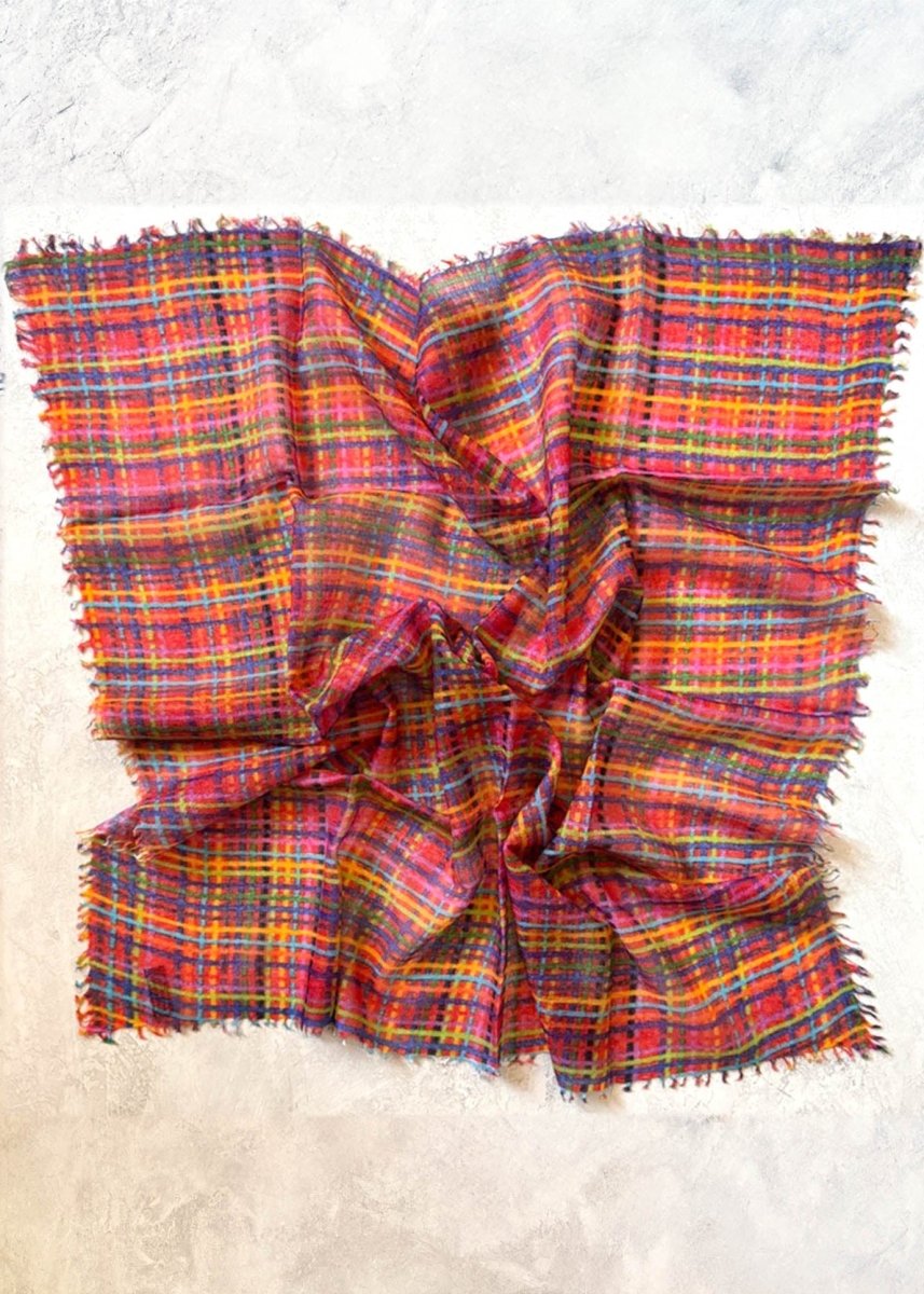 Cashmere Gauze Square Scarfs (Multiple Styles) - Made X Hudson