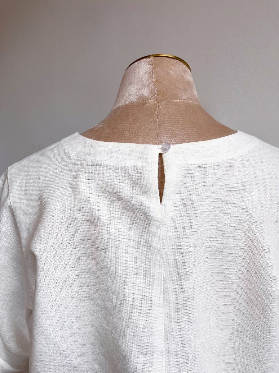 White Linen Everyday Top - Made X Hudson
