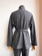 Katherine Jacket in H.S. Cashmere Boucle Sharkskin - Made X Hudson
