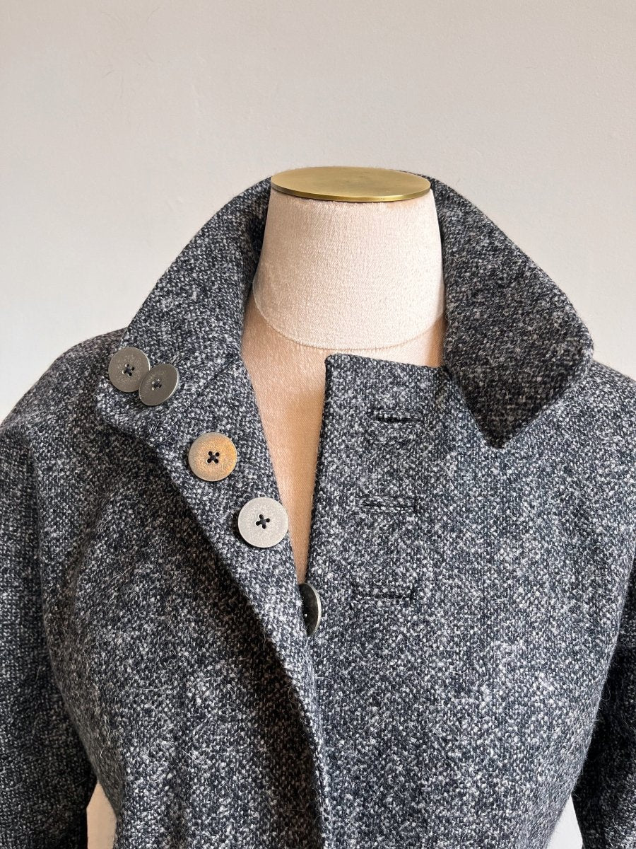 Katherine Jacket in H.S. Cashmere Boucle Sharkskin - Made X Hudson