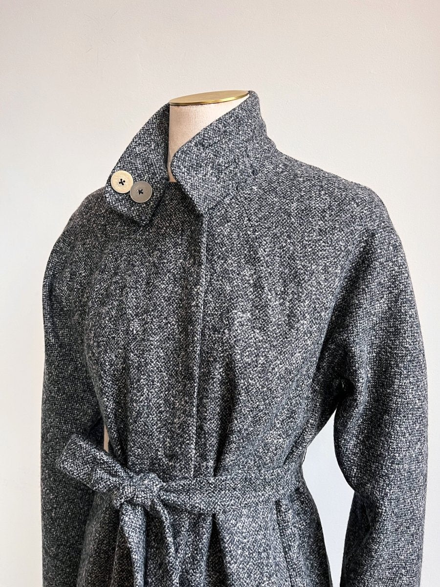 Katherine Jacket in H.S. Cashmere Boucle Sharkskin - Made X Hudson
