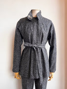 Katherine Jacket in H.S. Cashmere Boucle Sharkskin - Made X Hudson