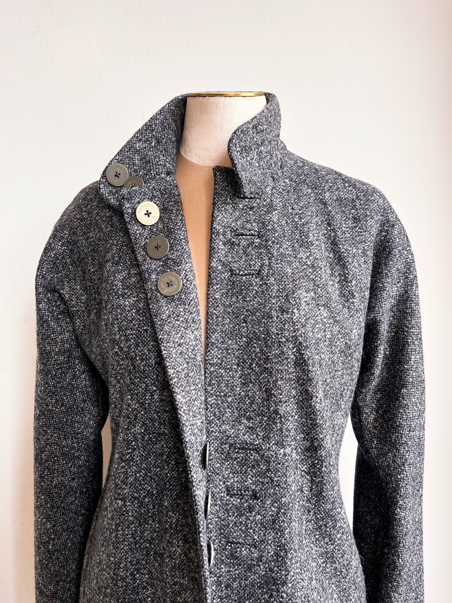 Katherine Jacket in H.S. Cashmere Boucle Sharkskin - Made X Hudson