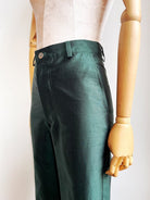 Marlene Jean in Emerald Silk Shantung - Made X Hudson