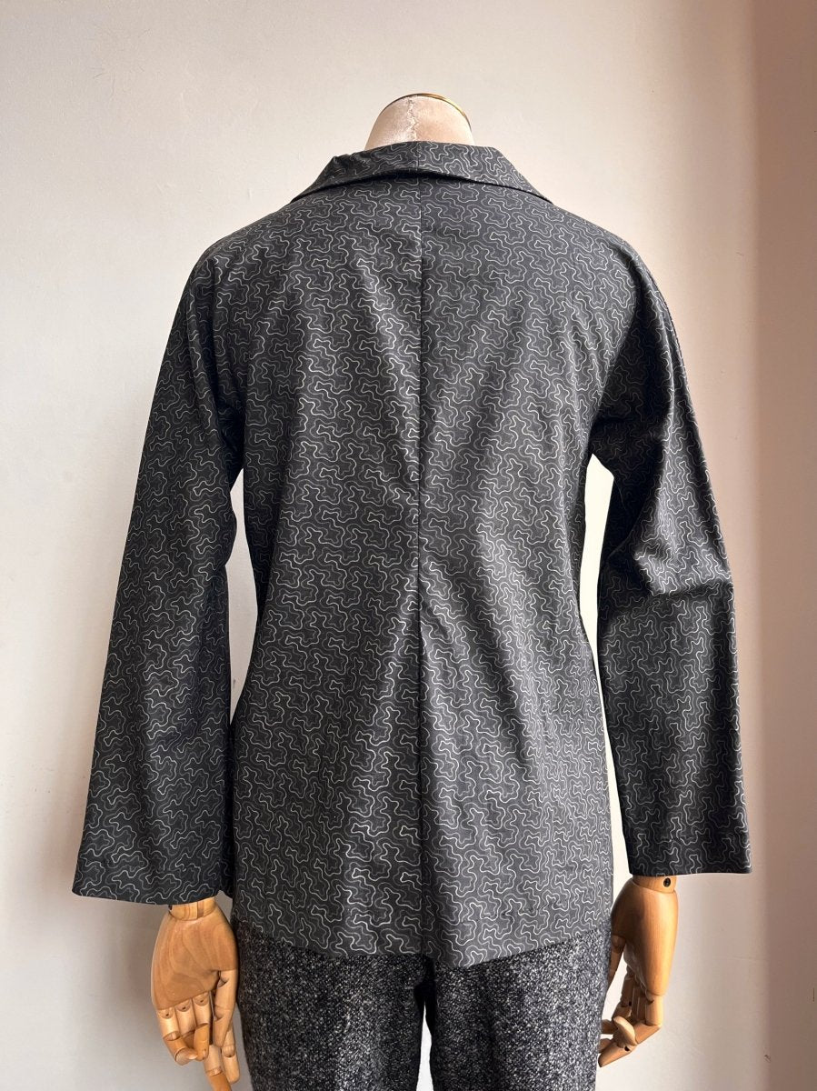 Ulrike Blouse in Lebanon Valley Etching Print - Made X Hudson