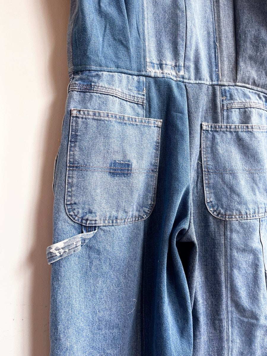 Light Patchwork Denim Jumpsuit - Made X Hudson