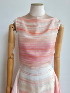 Coral Striped Zero - Waste Dress - Made X Hudson