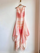 Coral Striped Zero - Waste Dress - Made X Hudson