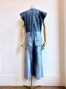 Denim Multi - Colored Patchwork Denim Jumpsuit - Made X Hudson