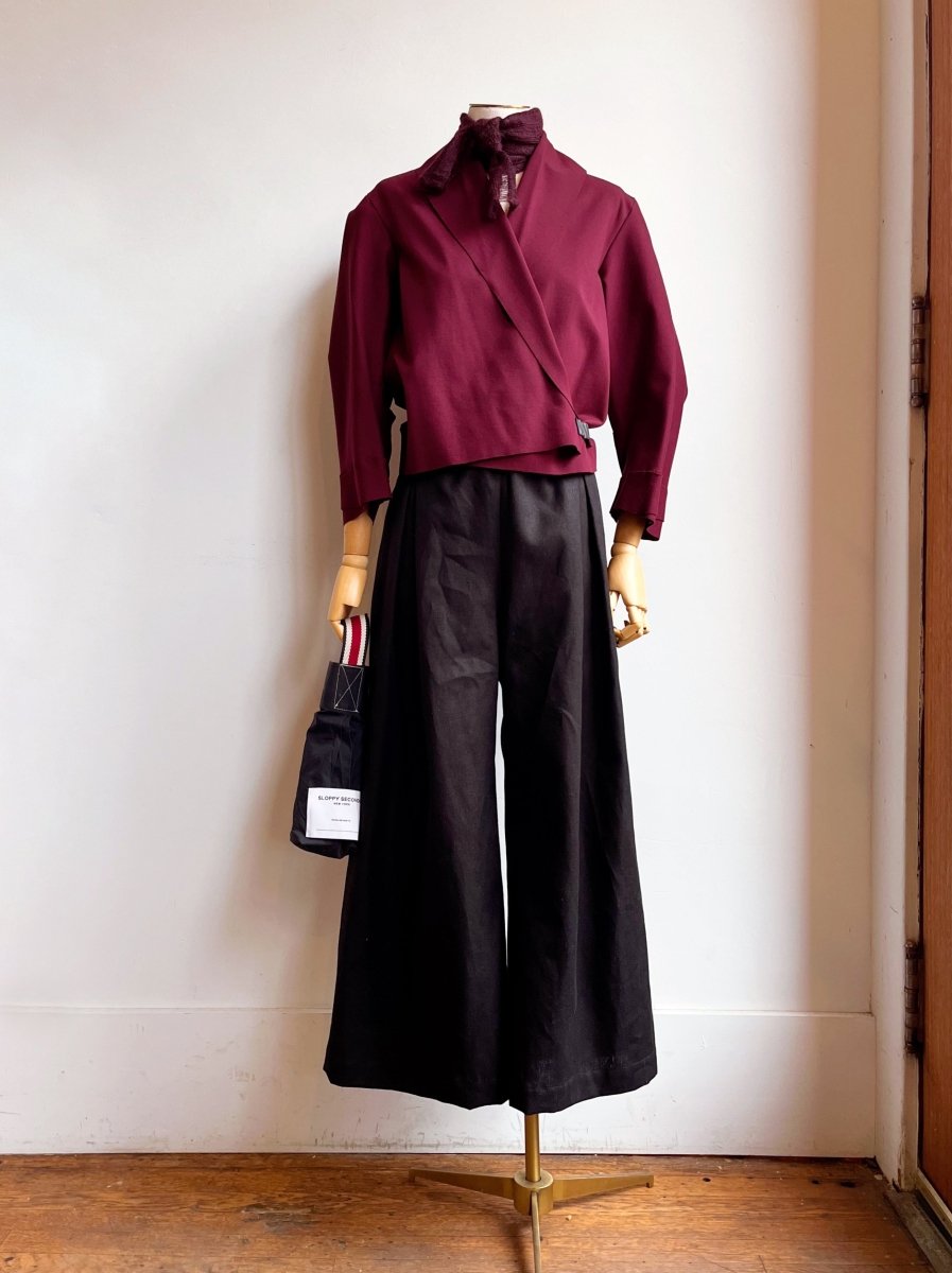 Burgundy | Adjustable Shawl Jacket (Multiple Sizes) - Made X Hudson