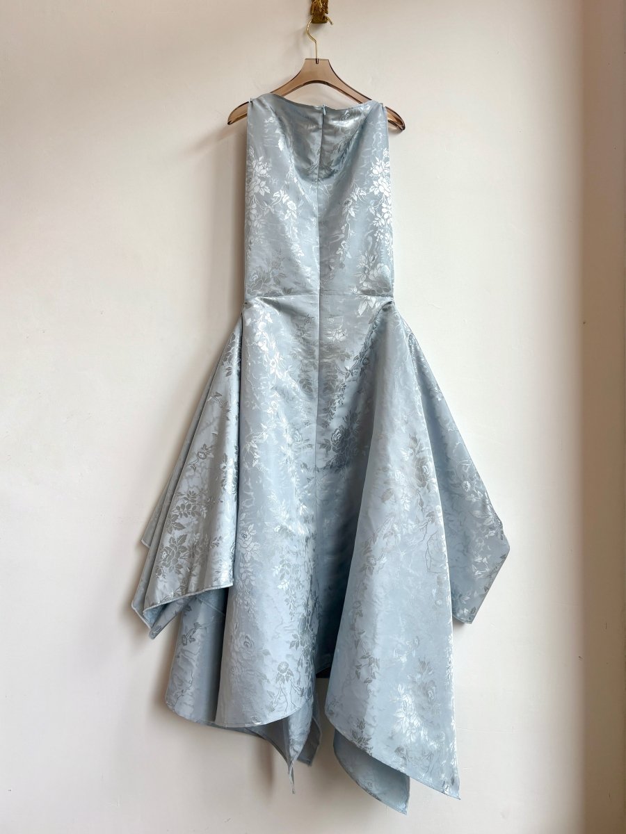 Zero - Waste Icy Blue Rose Jacquard - Made X Hudson