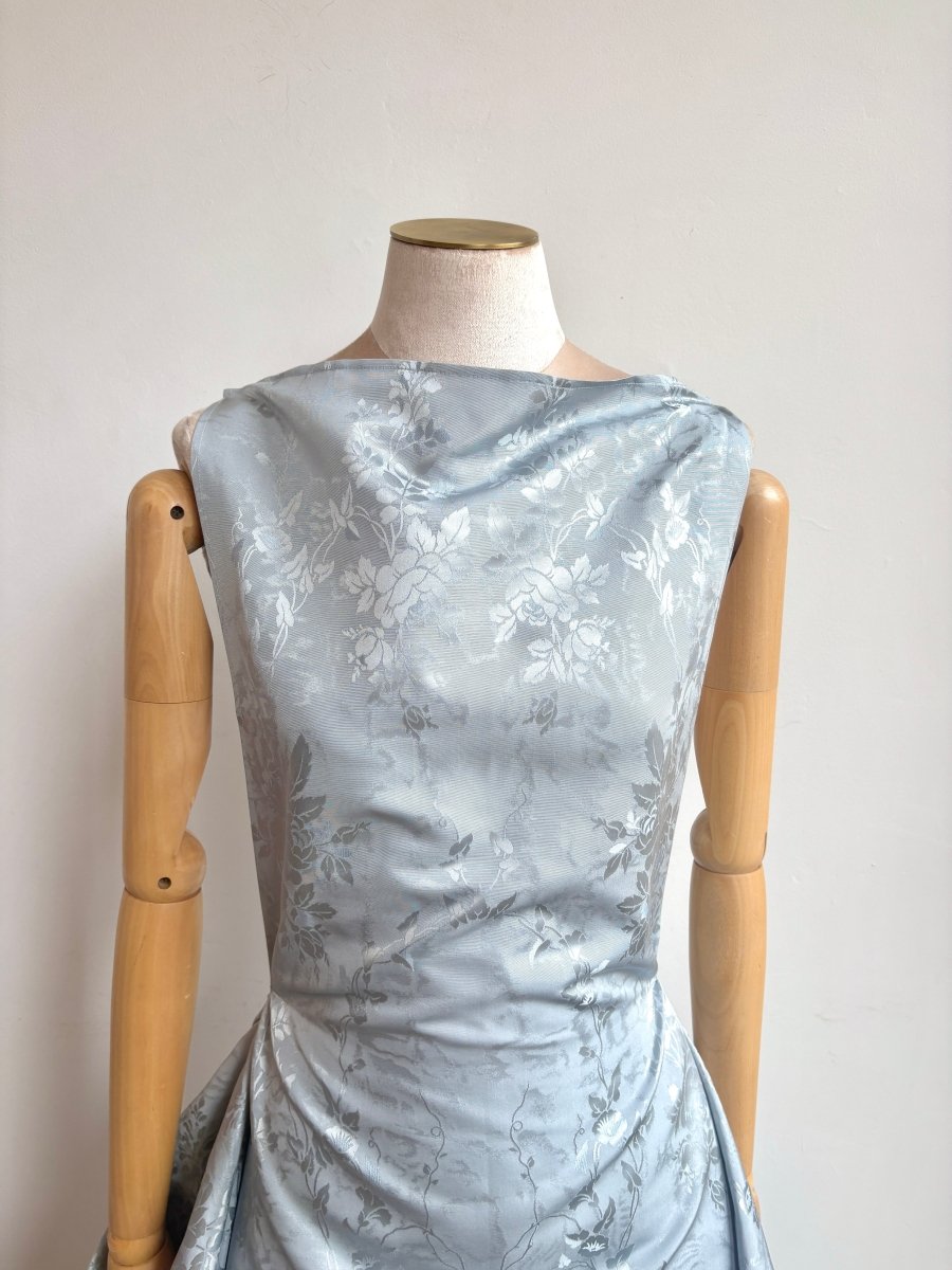Zero - Waste Icy Blue Rose Jacquard - Made X Hudson